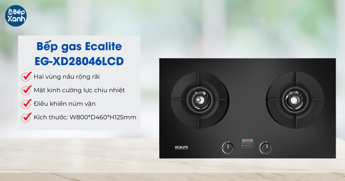 Bếp gas âm Ecalite EG-XD28046LCD