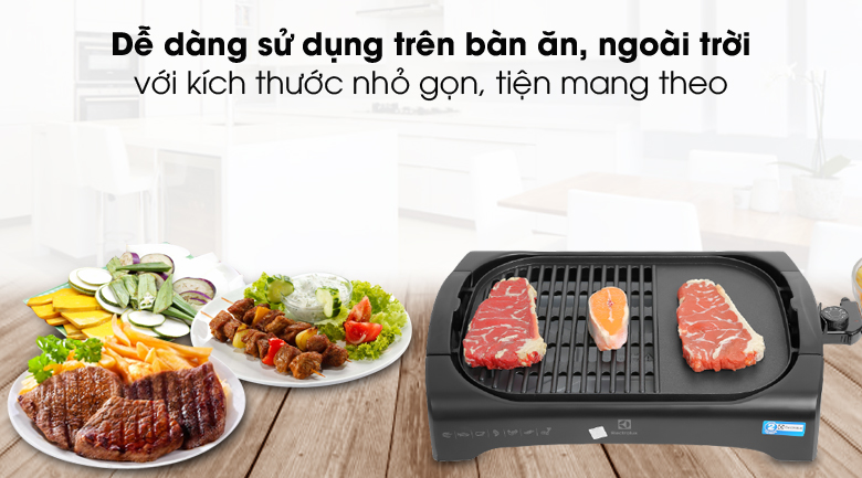 Gọn gàng, tiện lợi - Bếp nướng điện Electrolux ETTG1-40BK 2200W Gọn gàng, tiện lợi - Bếp nướng điện Electrolux ETTG1-40BK 2200W