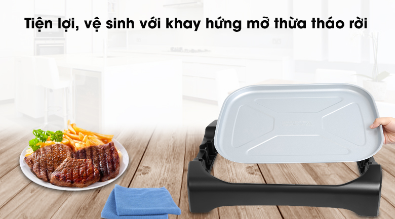 Khay hứng dầu - Bếp nướng điện Electrolux ETTG1-40BK 2200W Khay hứng dầu - Bếp nướng điện Electrolux ETTG1-40BK 2200W