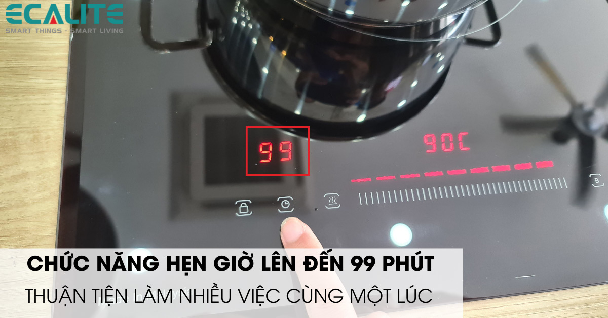 Chức năng hẹn giờ của bếp từ Ecalite EL-MK2688II