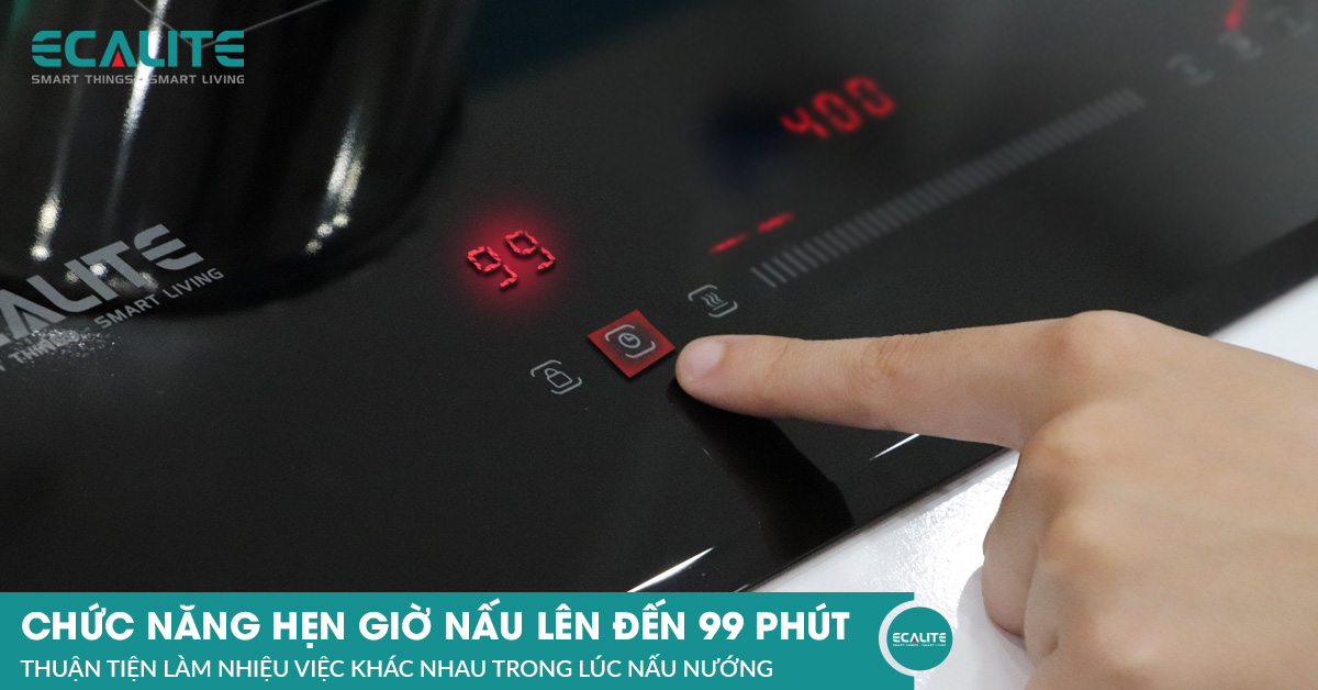 Chức năng hẹn giờ nấu lên đến 99phút