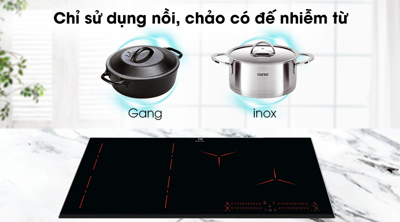 loại nồi - Bếp từ 4 vùng nấu Electrolux EIP8546