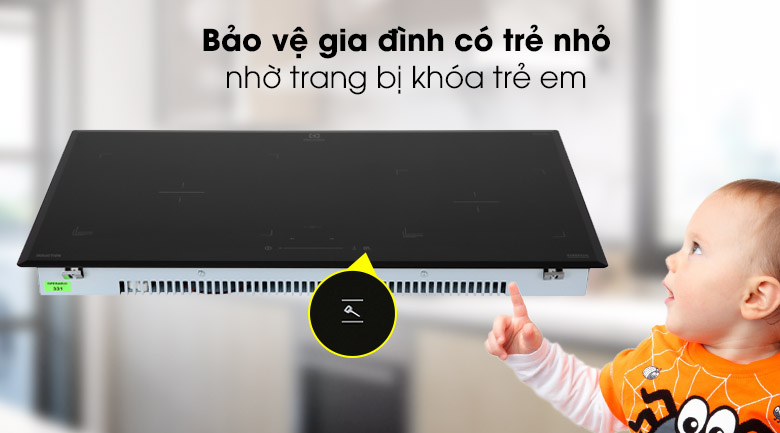 Khóa trẻ em an toàn - Bếp từ đôi Electrolux EHI7325BA