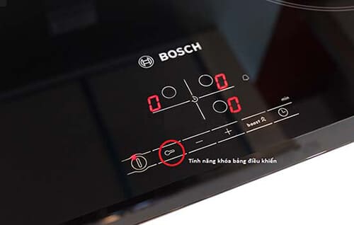 Chế độ khóa trẻ em an toàn trên bếp từ BOSCH PXY875DC1E