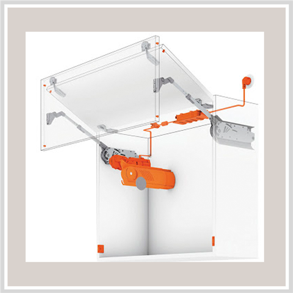 Hệ thống tay nâng Blum Aventos HF TOP 505 - Tay nâng hai cánh mở lên trên