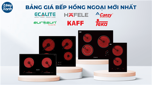 Bảng giá bếp hồng ngoại giá rẻ, cập nhật mới nhất