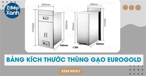 Bảng kích thước thùng gạo Eurogold 2023