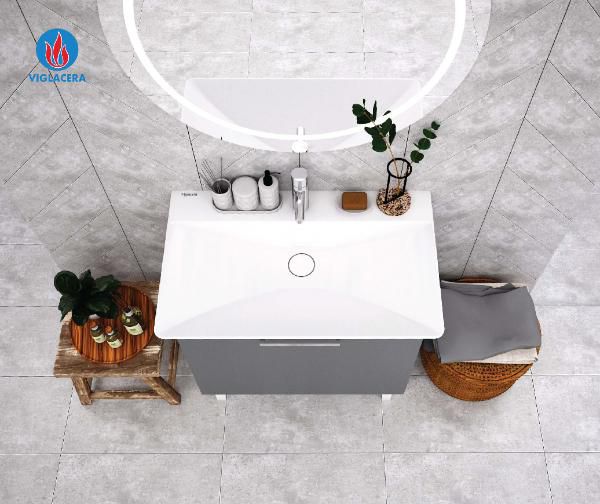 Chậu rửa lavabo liền tủ Viglacera CB70