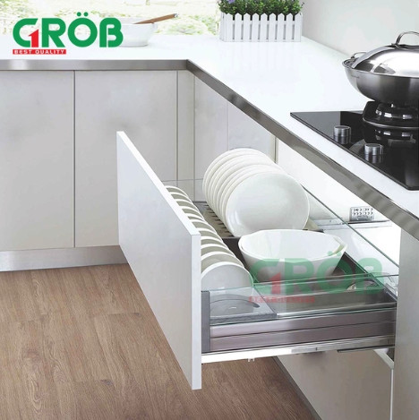 Kệ đựng dao thớt inox hộp tủ 400 Grob GH-40