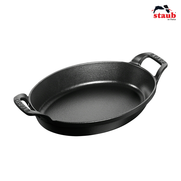 Khay oval Staub 23cm - Màu đen