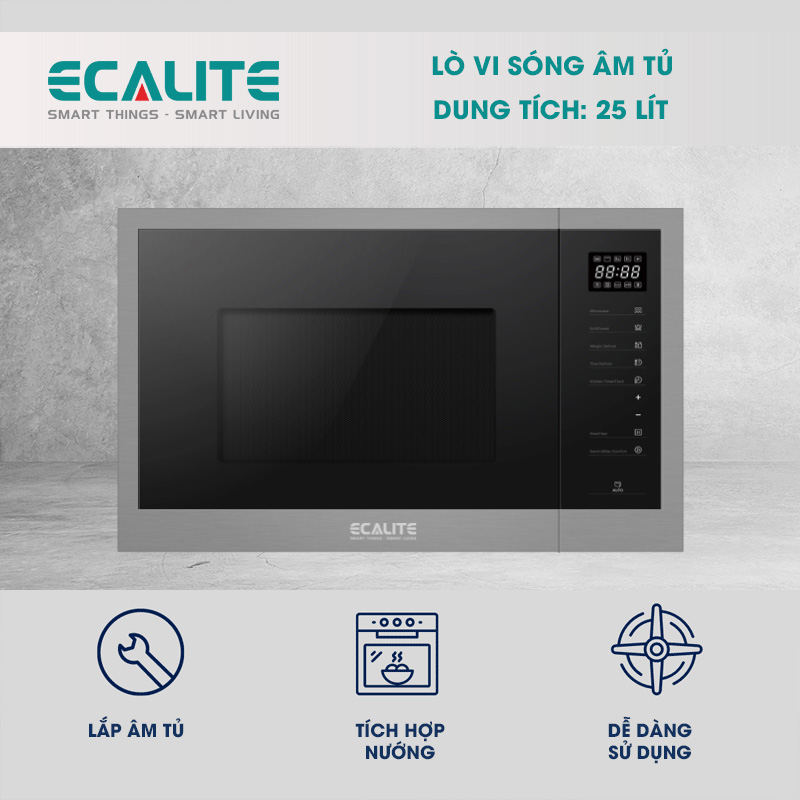 Lò vi sóng âm tủ Ecalite EMW-2560JB