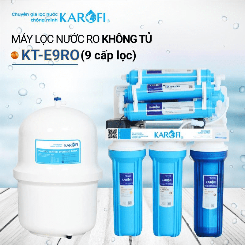 Máy Lọc Nước Không Tủ Karofi KT-E9RO - 9 Lõi Lọc - Có NanoSilver