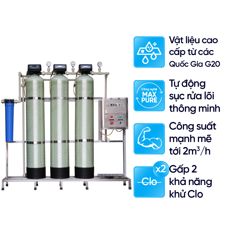 Máy lọc nước tổng đầu nguồn Karofi KTF-333