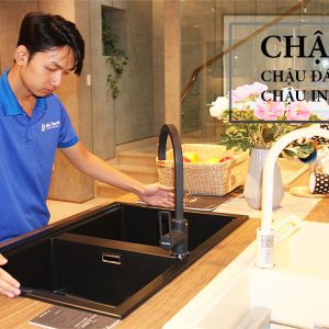 Nên mua chậu rửa chén inox hay chậu rửa chén bằng đá?