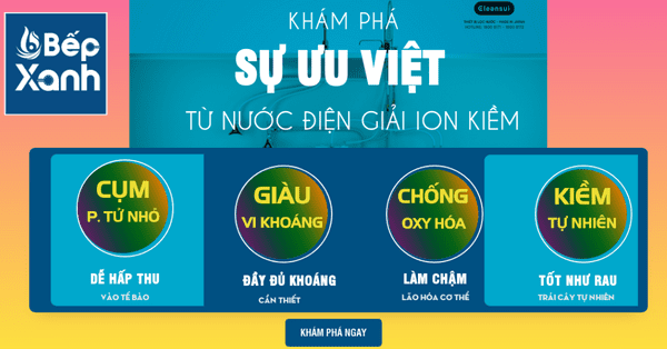 Những đặc tính ưu việt của nước điện giải ion kiềm mà bạn nên biết