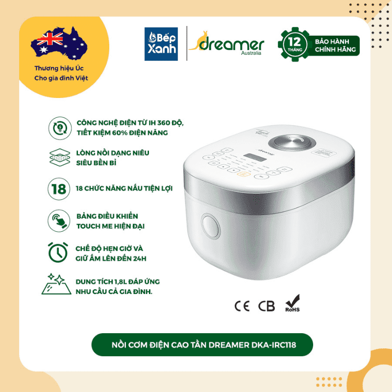 Nồi cơm điện cao tần Dreamer DKA-IRC118