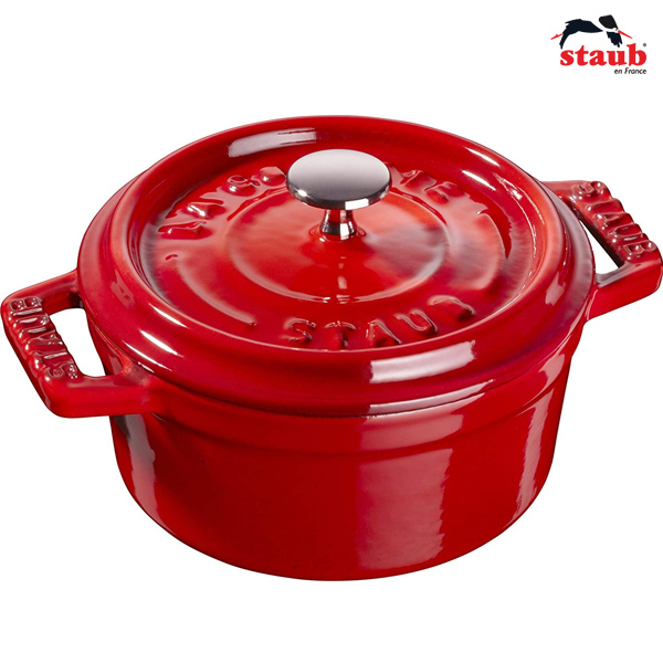 Nồi gang tròn Staub 14 cm – Màu đỏ cherry