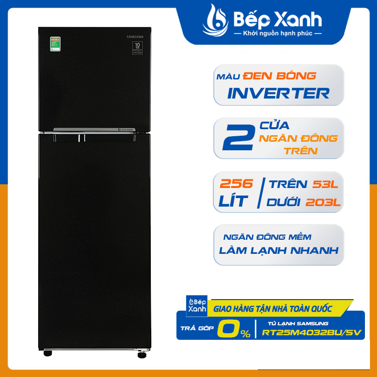 Tủ lạnh Samsung Inverter 256 lít RT25M4032BU/SV