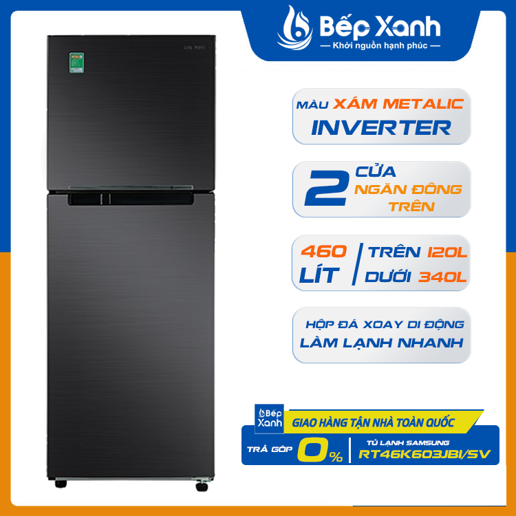 Tủ lạnh Samsung Inverter 460 lít RT46K603JB1/SV