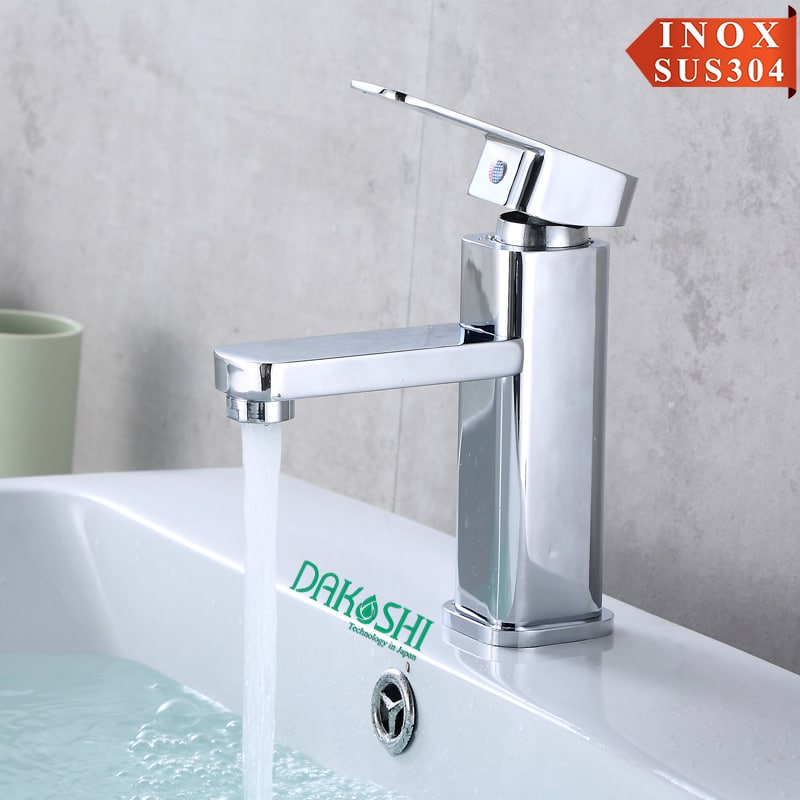 Vòi lavabo inox bóng Viglacera Dakoshi I203B