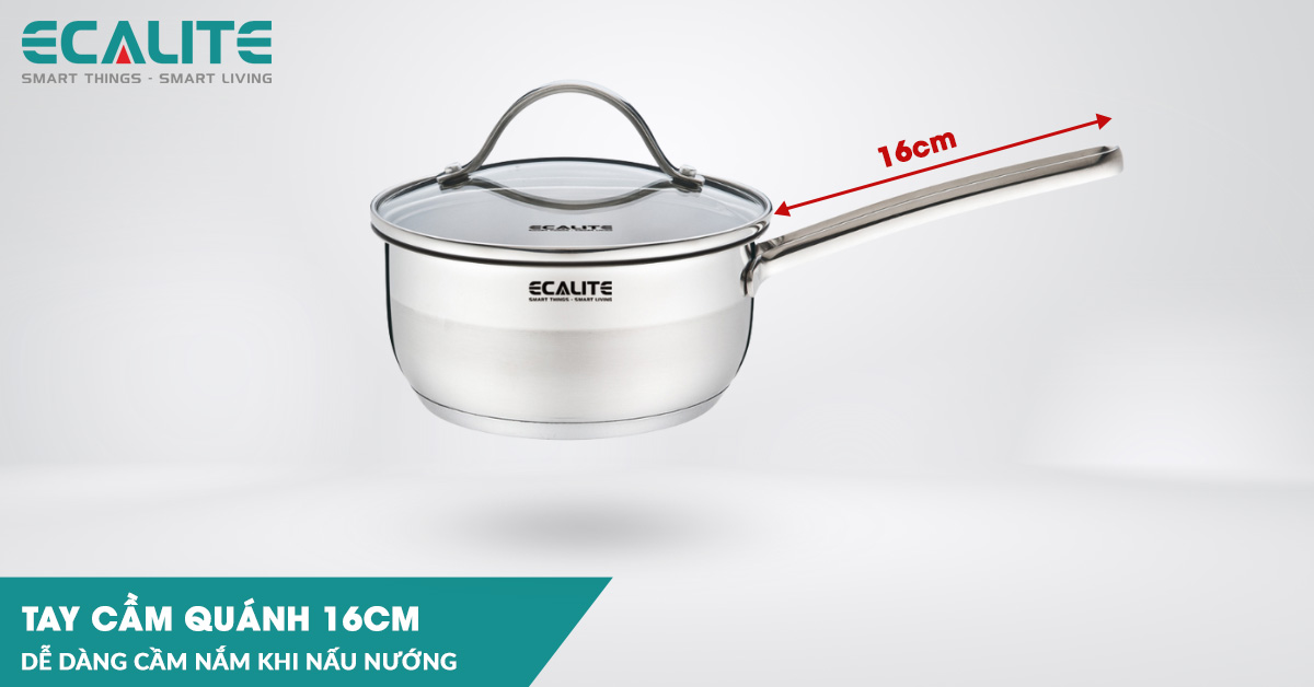 Cầm nắm dễ dàng với tay cầm 16cm