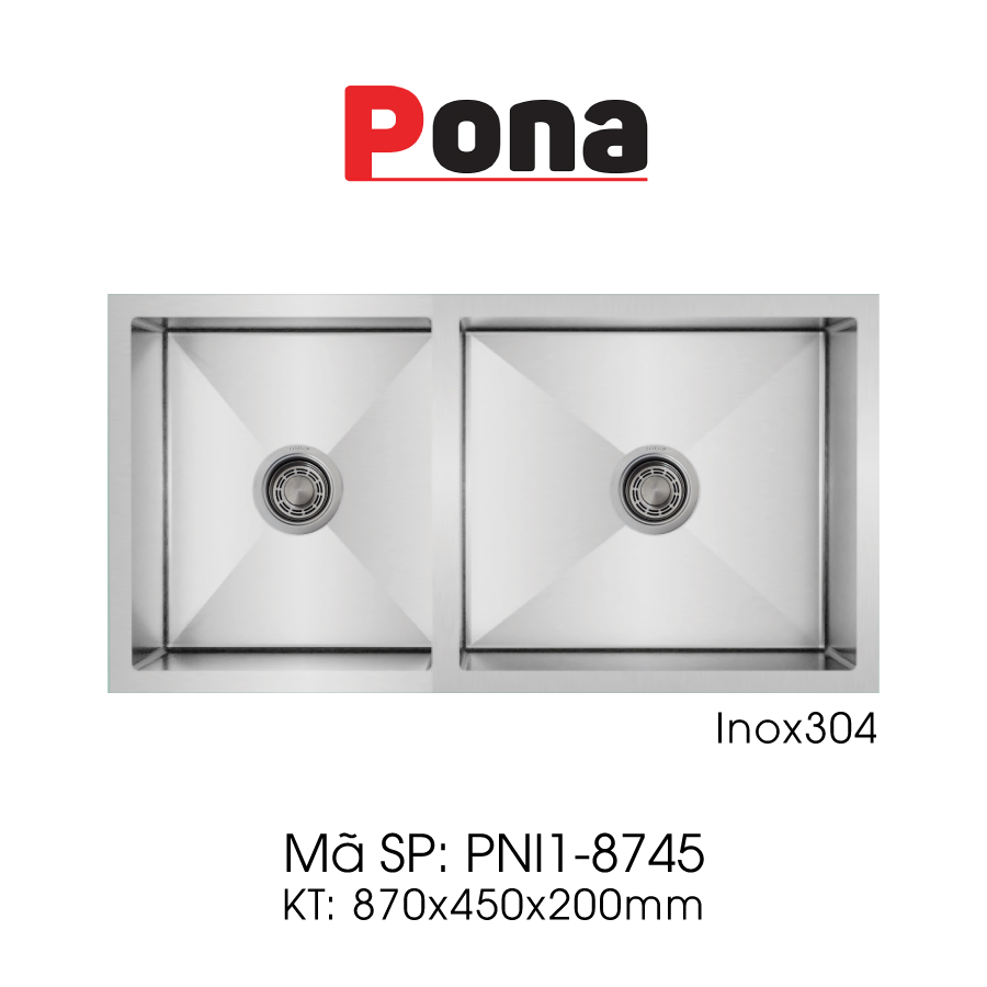 chau rua bat bang inox304 2 ho