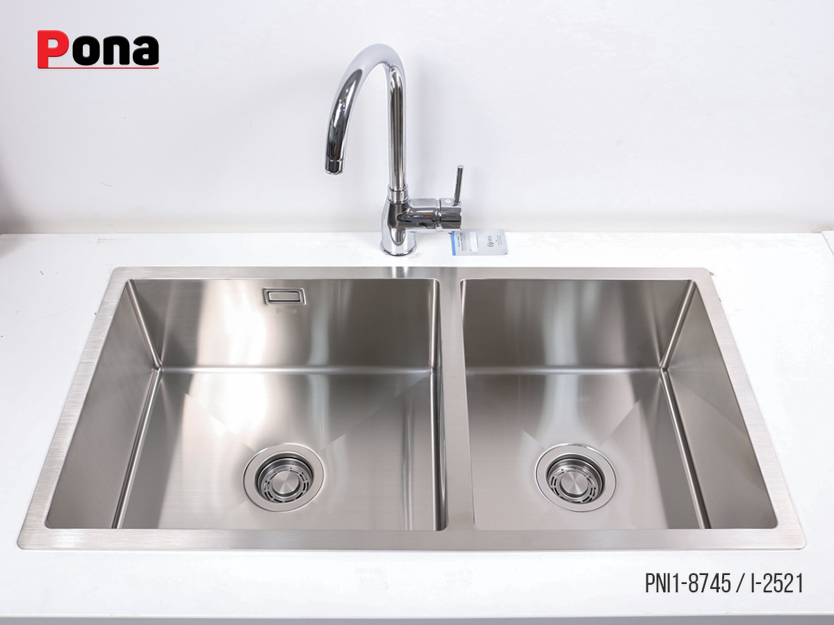 Bồn Rửa Chén 2 Hố INOX304 PNI1-8745