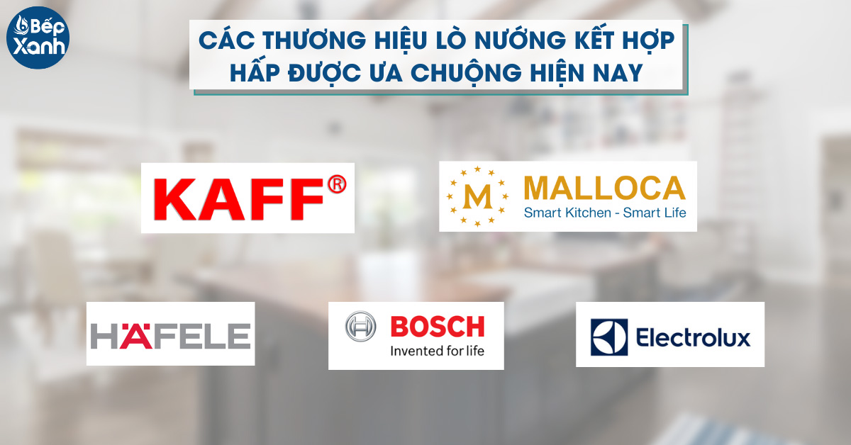 Một số thương hiệu lò nướng kết hợp hấp ưa chuộng 