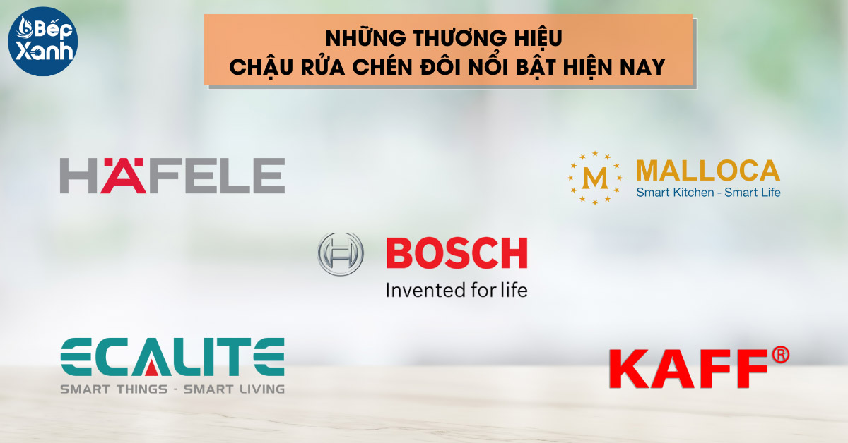 các thương hiệu nổi bật chậu rửa bát âm 