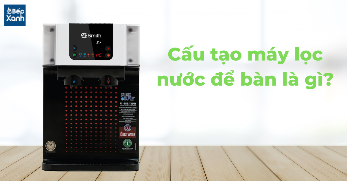 Cấu tạo máy lọc nước để bàn