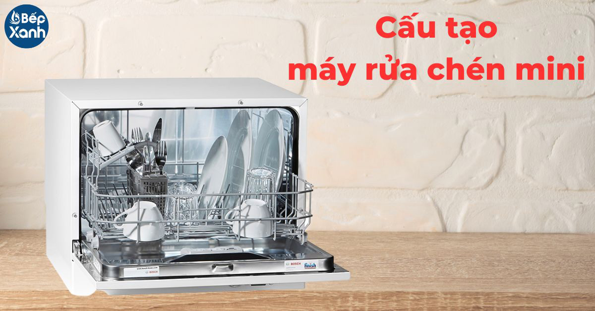 Cấu tạo máy rửa chén bát mini