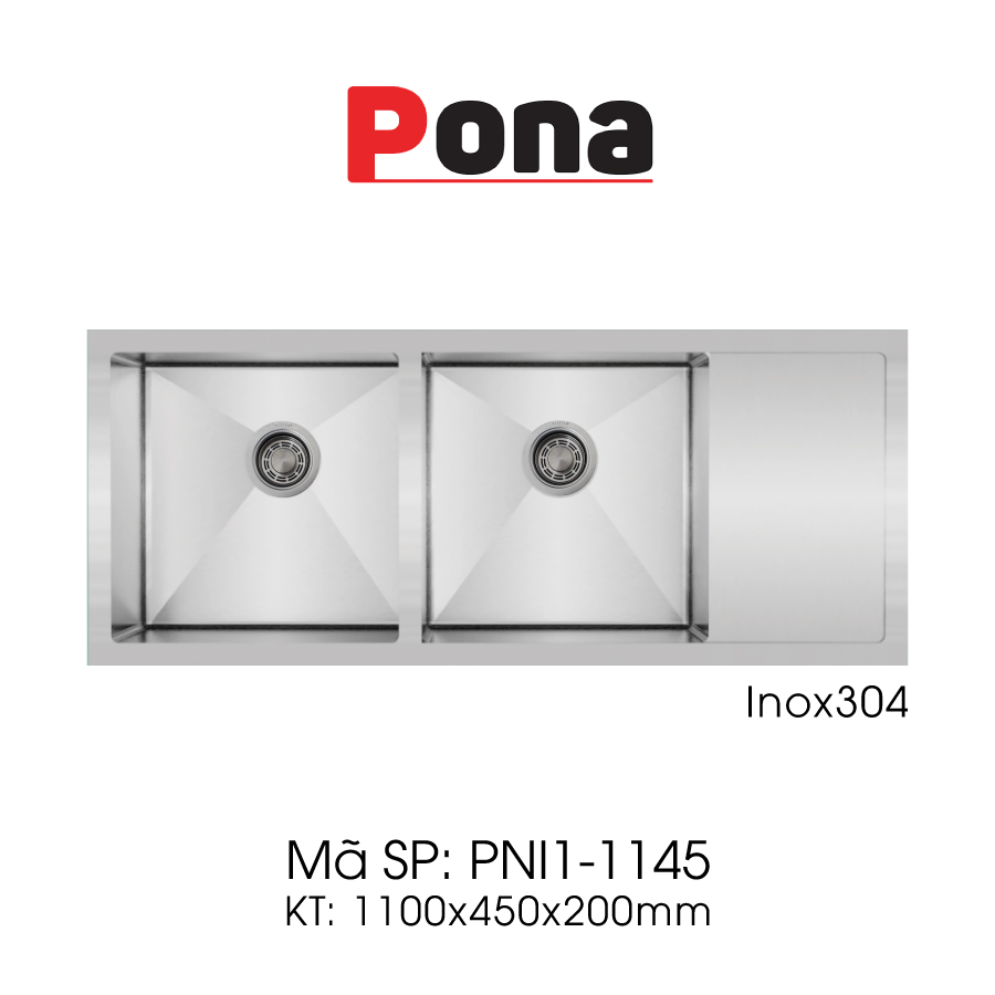 chau rua bat bang inox304 2 ho co canh