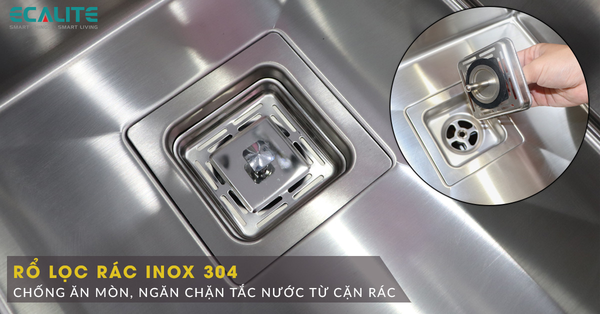 ES-N28550HS có rổ lọc rác inox 304