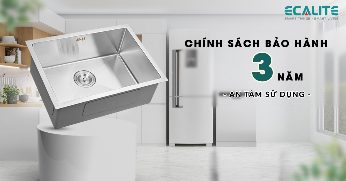 Chính sách bảo hành của chậu rửa chén Ecalite ESD-5843HS