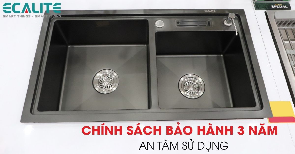 Chính sách bảo hành của chậu rửa chén Ecalite ESD-8245HB