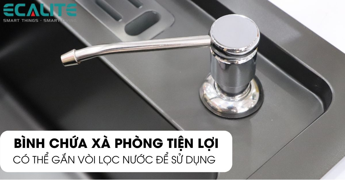 Bình chứa xà phòng của chậu rửa chén Ecalite ESD-8245HB