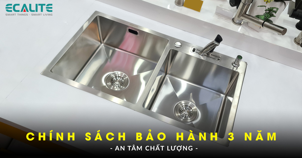 Chính sách bảo hành của chậu rửa bát inox Ecalite ESD-8245HC