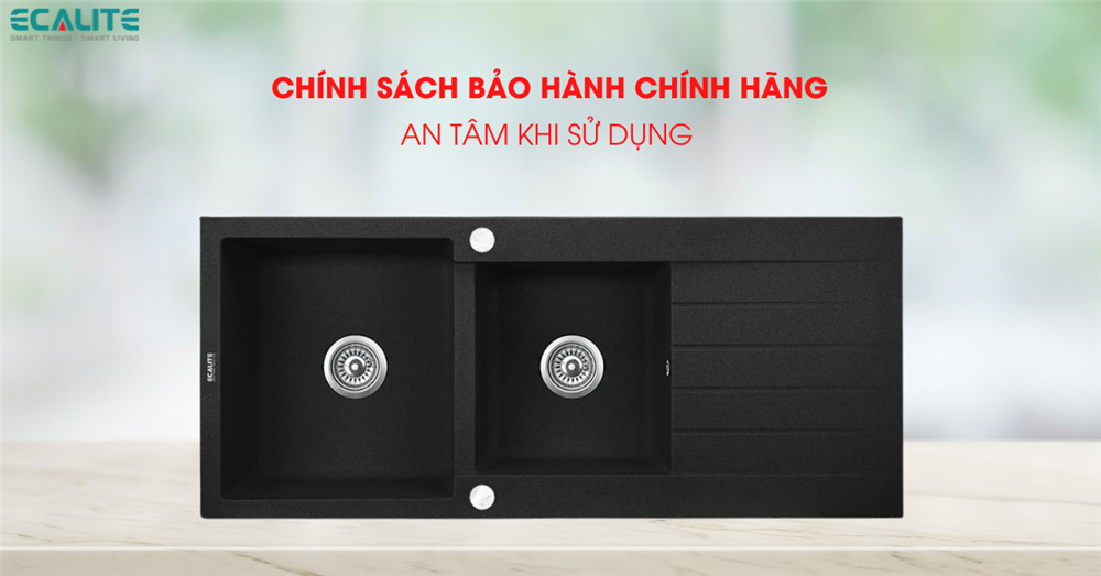 Bảo hành chậu rửa chén đá EFS-2005.11559B