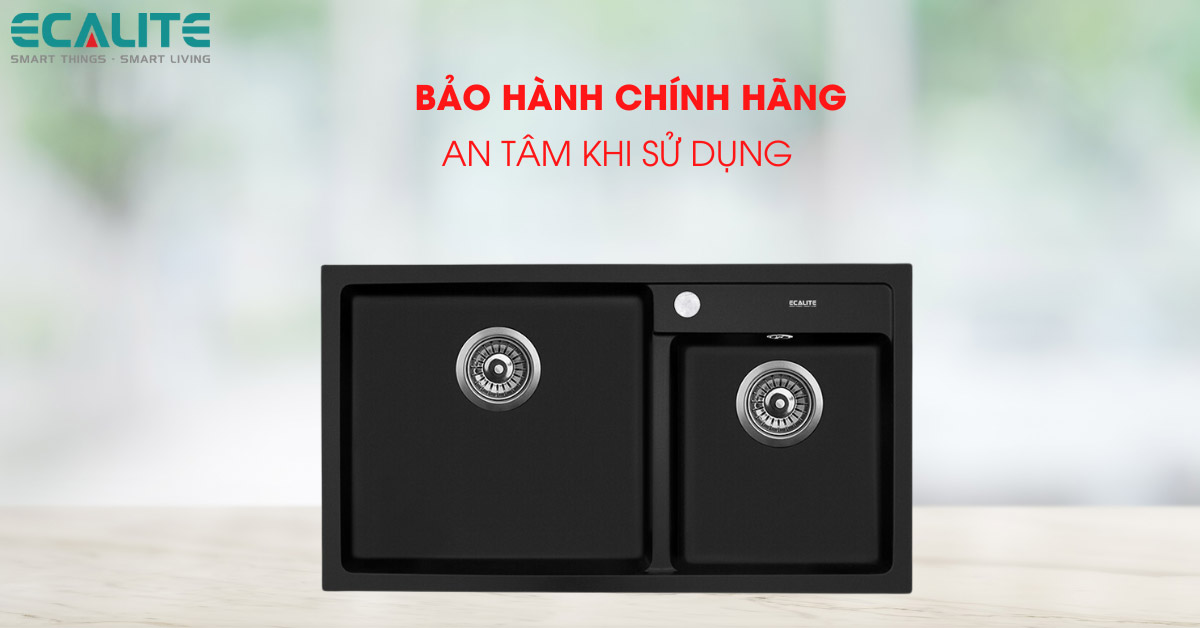 Chậu rửa chén Ecalite EGS-6005.28648HB chính sách bảo hành