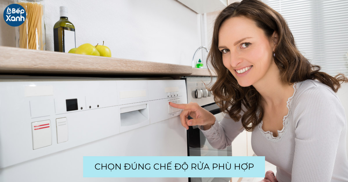 Chọn chế độ rửa không phù hợp