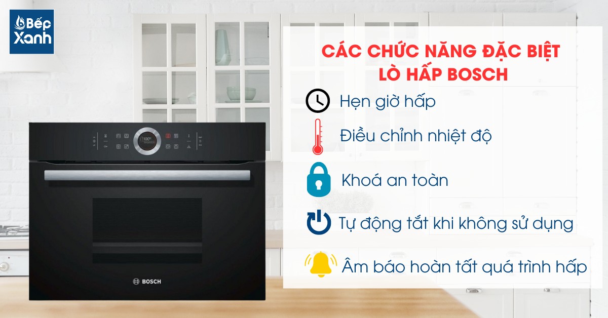 chức năng đặc biệt lò hấp Bosch