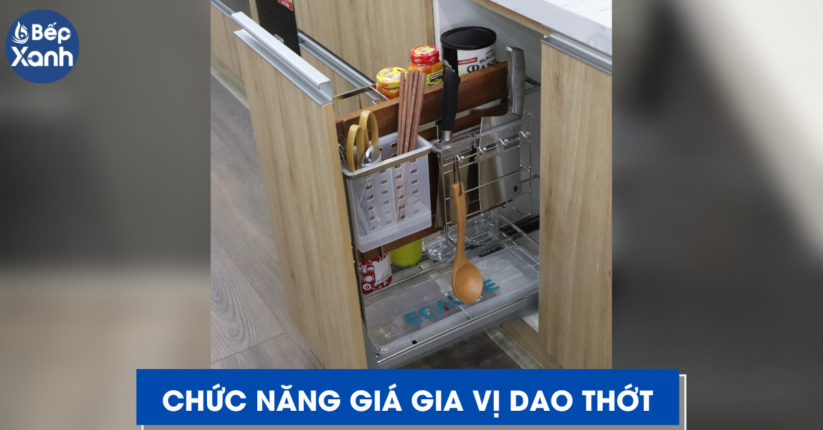 Chức năng giá để gia vị dao thớt