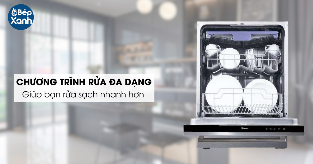 Tích hợp 8 chương trình rửa