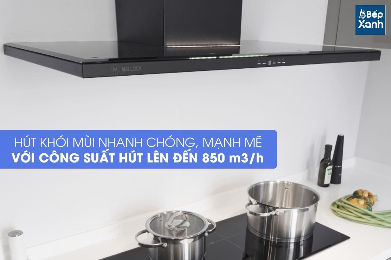 Công suất hút định mức Malloca SLIM K1522