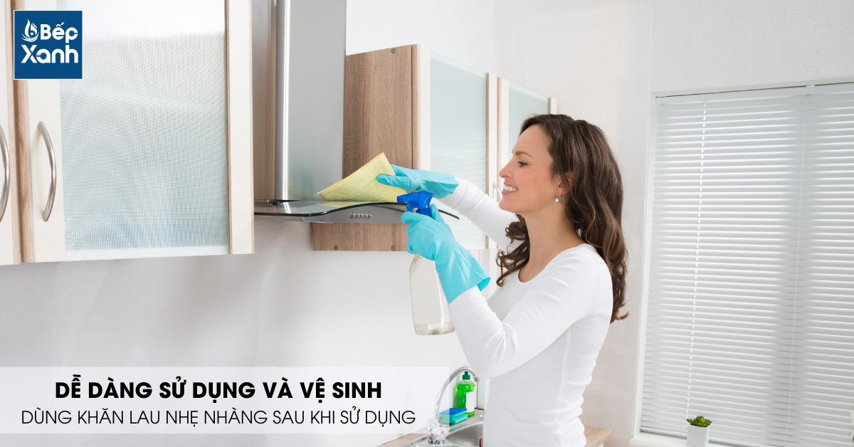 Dễ dàng sử dụng và vệ sinh sau khi sử dụng