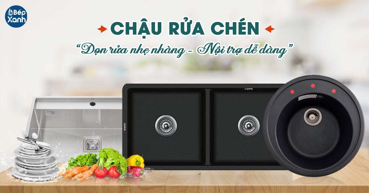 Chậu rửa chén bát các loại