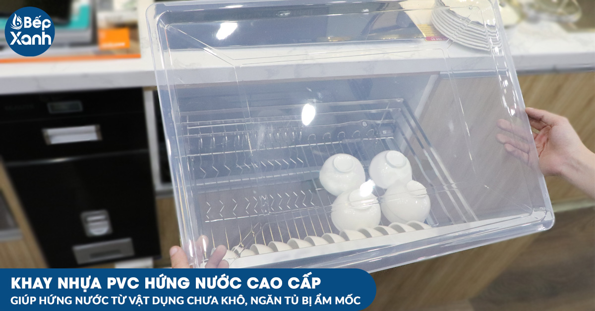 Kệ xoong nồi EPV5070 được đính kèm khay nhựa PVC cao cấp