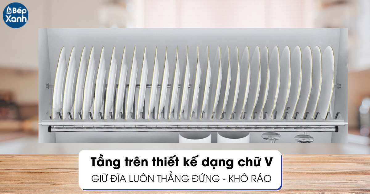 Giá bát cố định Eurogold EP160 tầng trên dạng chữ V