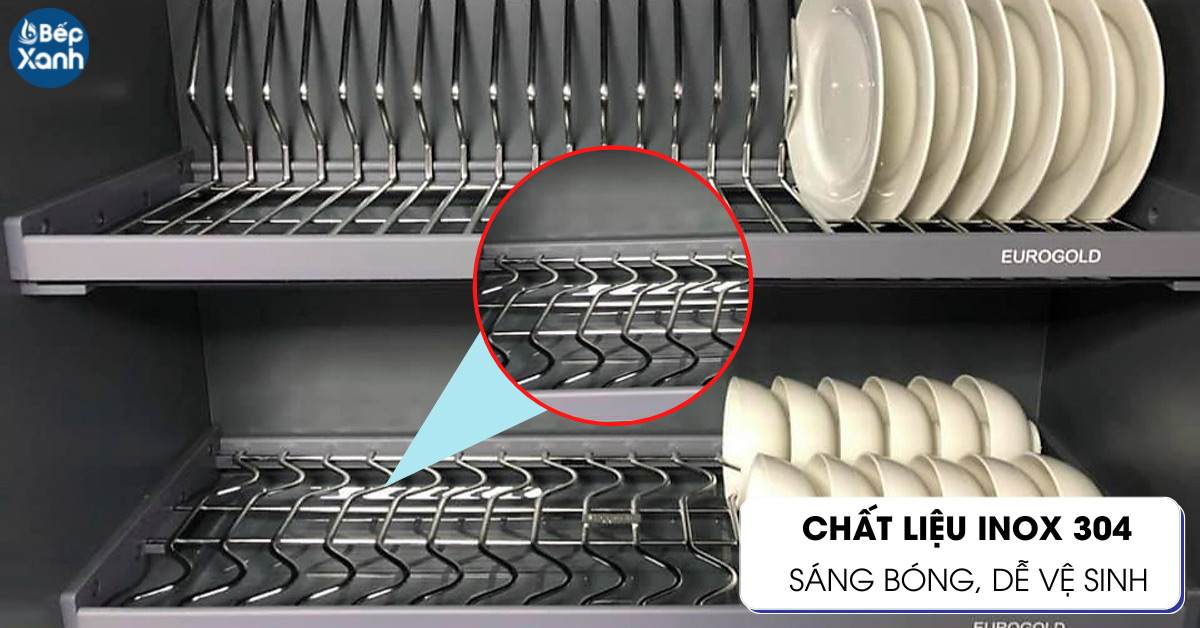 Giá bát cố định nan Oval Eurogold EPV8080 chất liệu