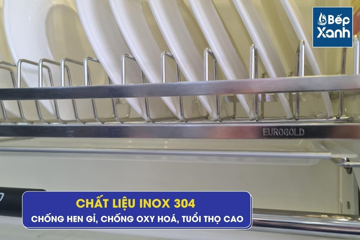 Giá bát di động EVI160 có chất liệu inox mờ 304